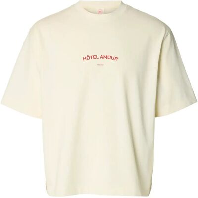 Selected Slhboxyliam Ss O-Neck Tee Hotel Amour S EGRET S Selected Slhboxyliam Ss O-Neck Tee Hotel Amour S EGRET S