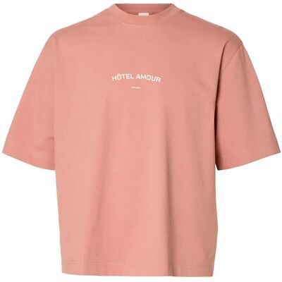 Selected Slhboxyliam Ss O-Neck Tee Hotel Amour M ROSE DAWN M Selected Slhboxyliam Ss O-Neck Tee Hotel Amour M ROSE DAWN M