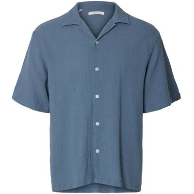 Selected Slhrlxcal Ss Shirt Resort S BLUE MIRAGE S Selected Slhrlxcal Ss Shirt Resort S BLUE MIRAGE S