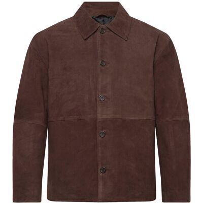 Selected Slhrory Suede Overshirt M DEMITASSE M Selected Slhrory Suede Overshirt M DEMITASSE M