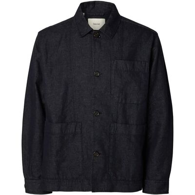 Selected Slmfrank Denim Overshirt L DARK BLUE DENIM L Selected Slmfrank Denim Overshirt L DARK BLUE DENIM L