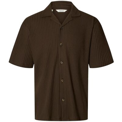 Selected Slmrelaxsimon Ribbed Ss Overshirt S TURKISH COFFEE S Selected Slmrelaxsimon Ribbed Ss Overshirt S TURKISH COFFEE S