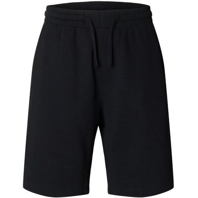Selected Slmrelaxsonny Waffle Shorts L BLACK L Selected Slmrelaxsonny Waffle Shorts L BLACK L