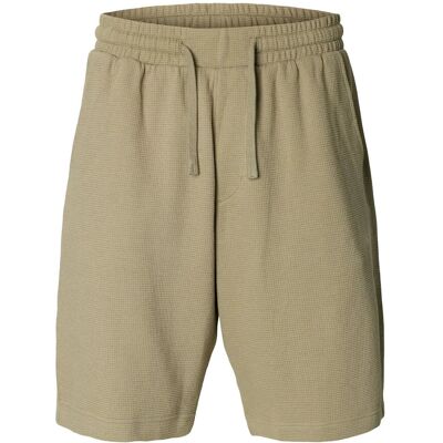 Selected Slmrelaxsonny Waffle Shorts L VETIVER L Selected Slmrelaxsonny Waffle Shorts L VETIVER L