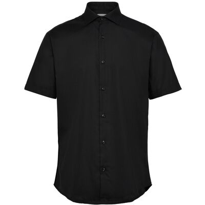 Seven Seas Fine Twill Modern S/S S BLACK S Seven Seas Fine Twill Modern S/S S BLACK S