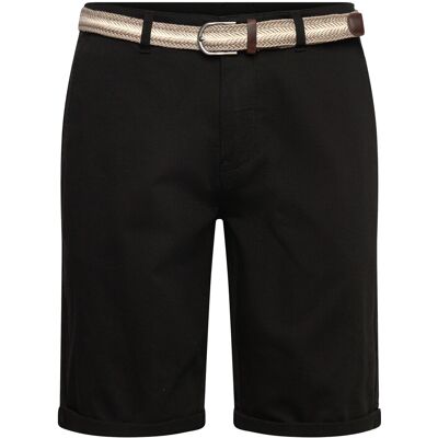 Shine Original Superflex Chino Shorts W?. Belt M BLACK M Shine Original Superflex Chino Shorts W?. Belt M BLACK M