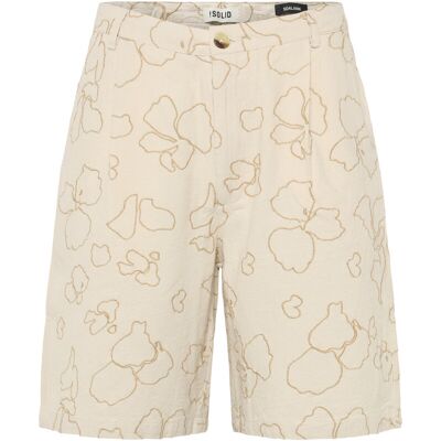 Solid Sdalann Pleat Emb Sho S OATMEAL S Solid Sdalann Pleat Emb Sho S OATMEAL S