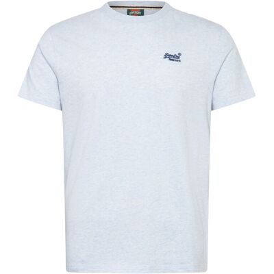 Superdry Essential Logo Emb Tee XL ICY BLUE MARL/NAVY XL Superdry Essential Logo Emb Tee XL ICY BLUE MARL/NAVY XL