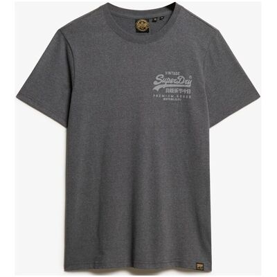 Superdry Classic Vl Heritage Chest Tee M GRANITE GREY MARL M Superdry Classic Vl Heritage Chest Tee M GRANITE GREY MARL M