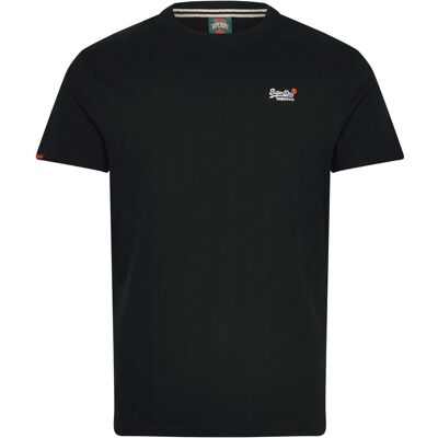 Superdry Essential Contrast Emb Tee XL BLACK XL Superdry Essential Contrast Emb Tee XL BLACK XL