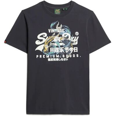 Superdry Vl Tokyo Relaxed Tee L DARK CHARCOAL L Superdry Vl Tokyo Relaxed Tee L DARK CHARCOAL L