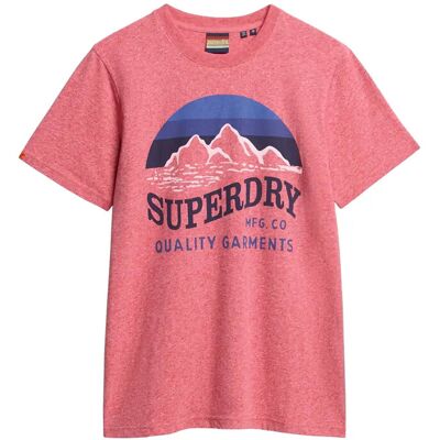 Superdry Cl Great Outdoors Relaxed Tee S MONROE RED GRIT S Superdry Cl Great Outdoors Relaxed Tee S MONROE RED GRIT S