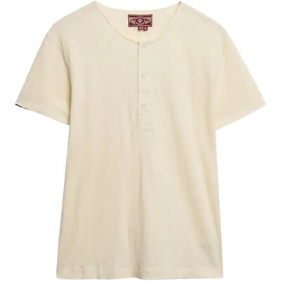 Superdry Merchant Ss Grandad Jersey Top XL OYSTER CREAM XL Superdry Merchant Ss Grandad Jersey Top XL OYSTER CREAM XL