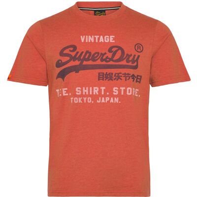 Superdry Vl Heritage Relaxed Tee S RUST ORANGE MARL S Superdry Vl Heritage Relaxed Tee S RUST ORANGE MARL S