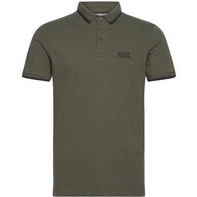 Superdry Sportswear Relaxed Tipped Polo L ARMY KHAKI L Superdry Sportswear Relaxed Tipped Polo L ARMY KHAKI L