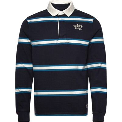 Superdry Vintage Athletic Stripe Rugby XXL NAVY STRIPE XXL Superdry Vintage Athletic Stripe Rugby XXL NAVY STRIPE XXL