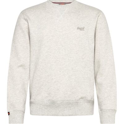 Superdry Essential Logo Crew Sweatshirt M STRAW GREY MARL M Superdry Essential Logo Crew Sweatshirt M STRAW GREY MARL M