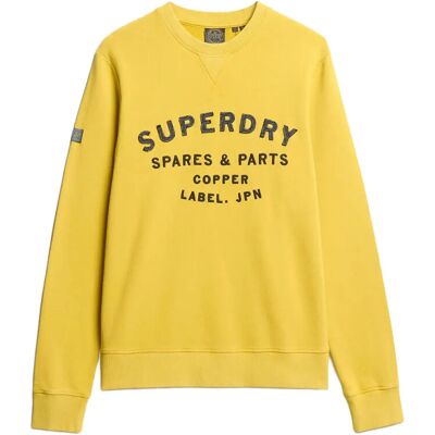 Superdry Workwear Applique Sweatshirt M OIL YELLOW M Superdry Workwear Applique Sweatshirt M OIL YELLOW M