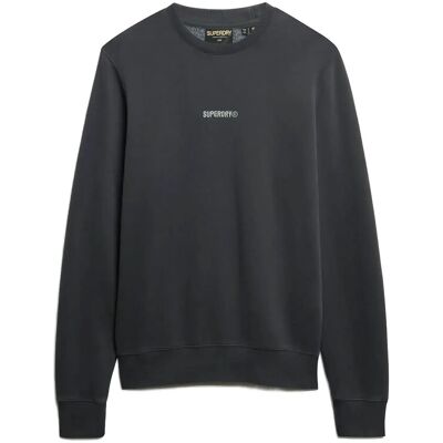 Superdry Micro Logo Crew L WASHED BLACK L Superdry Micro Logo Crew L WASHED BLACK L