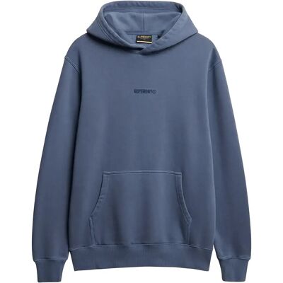 Superdry Micro Logo Hood L FLINT STONE BLUE GREY L Superdry Micro Logo Hood L FLINT STONE BLUE GREY L
