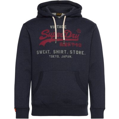 Superdry Vl Heritage Relaxed Hood XXXL TRENCH NAVY MARL XXXL Superdry Vl Heritage Relaxed Hood XXXL TRENCH NAVY MARL XXXL