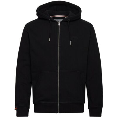 Superdry Essential Logo Zip Hoodie Hb S BLACK S Superdry Essential Logo Zip Hoodie Hb S BLACK S