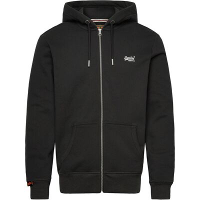 Superdry Essential Logo Zip Hoodie Hb S CARBON BLACK S Superdry Essential Logo Zip Hoodie Hb S CARBON BLACK S