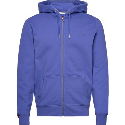 Superdry Essential Logo Zip Hoodie Hb M CHAMBRAY BLUE M Superdry Essential Logo Zip Hoodie Hb M CHAMBRAY BLUE M