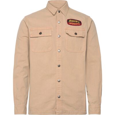 Superdry Patched Canvas Overshirt XL SHAKER BEIGE XL Superdry Patched Canvas Overshirt XL SHAKER BEIGE XL