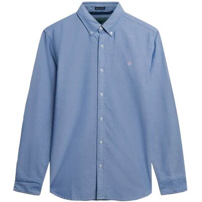 Superdry Classic Oxford L/S Shirt XXL AZURE BLUE CHAMBRAY OXFORD XXL Superdry Classic Oxford L/S Shirt XXL AZURE BLUE CHAMBRAY OXFORD XXL