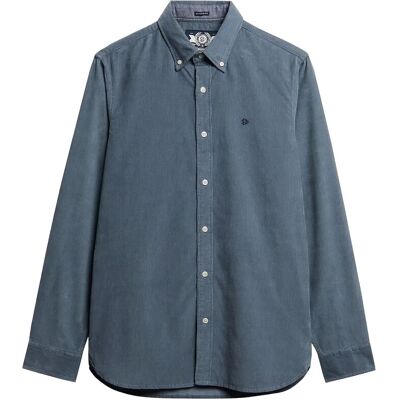 Superdry Classic Needle Cord Shirt XXXL STORMY WEATHER BLUE XXXL Superdry Classic Needle Cord Shirt XXXL STORMY WEATHER BLUE XXXL