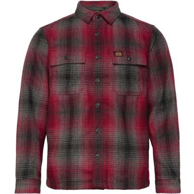 Superdry Wool Miller Overshirt S WESTERN OMBRE RED S Superdry Wool Miller Overshirt S WESTERN OMBRE RED S