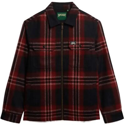 Superdry Wool Miller Zip Overshirt XL MICHIGAN CHECK NAVY XL Superdry Wool Miller Zip Overshirt XL MICHIGAN CHECK NAVY XL