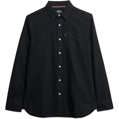 Superdry Essentials L/S Denim Shirt S JET BLACK S Superdry Essentials L/S Denim Shirt S JET BLACK S