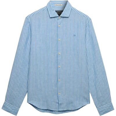Superdry Riviera L/S Linen Shirt XXL CLASSIC BLUE STRIPE XXL Superdry Riviera L/S Linen Shirt XXL CLASSIC BLUE STRIPE XXL