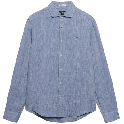 Superdry Riviera L/S Linen Shirt XXXL FRENCH BLUE CHAMBRAY XXXL Superdry Riviera L/S Linen Shirt XXXL FRENCH BLUE CHAMBRAY XXXL