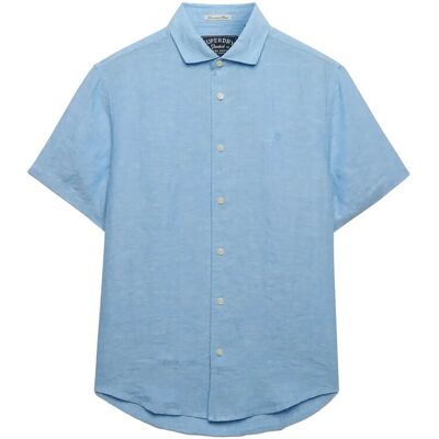 Superdry Riviera S/S Linen Shirt XXXL SKY BLUE CHAMBRAY XXXL Superdry Riviera S/S Linen Shirt XXXL SKY BLUE CHAMBRAY XXXL