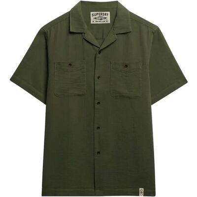 Superdry Merchant Textured S/S Shirt M BEETLE GREEN M Superdry Merchant Textured S/S Shirt M BEETLE GREEN M