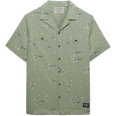 Superdry S/S Printed Beach Shirt L SHIBORI BLOSSOM SAGE L Superdry S/S Printed Beach Shirt L SHIBORI BLOSSOM SAGE L
