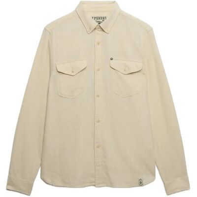 Superdry Merchant Lite L/S Shirt M RIFF WHITE M Superdry Merchant Lite L/S Shirt M RIFF WHITE M