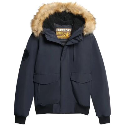 Superdry Everest Hooded Puffer Bomber XL NORDIC CHROME NAVY XL Superdry Everest Hooded Puffer Bomber XL NORDIC CHROME NAVY XL