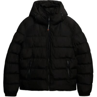 Superdry Hooded Sports Puffer Jacket S BLACK/BLACK S Superdry Hooded Sports Puffer Jacket S BLACK/BLACK S