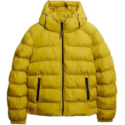 Superdry Hooded Sports Puffer Jacket L WAX YELLOW L Superdry Hooded Sports Puffer Jacket L WAX YELLOW L