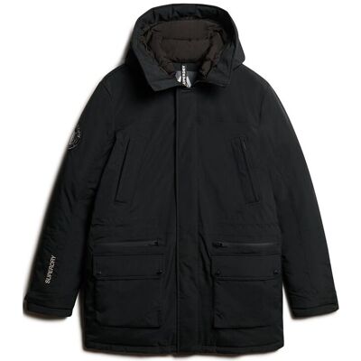 Superdry City Padded Parka Jacket XXXL BLACK XXXL Superdry City Padded Parka Jacket XXXL BLACK XXXL