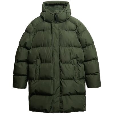 Superdry Hooded Sports Puffer Mid Jkt L DARK MOSS GREEN L Superdry Hooded Sports Puffer Mid Jkt L DARK MOSS GREEN L