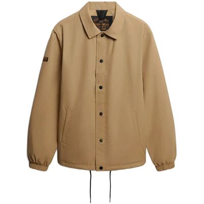 Superdry Nylon Coach Jacket S CLASSIC TAN BROWN S Superdry Nylon Coach Jacket S CLASSIC TAN BROWN S