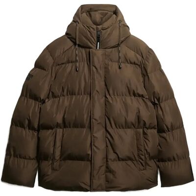 Superdry Hooded 5 Baffle Sports Puffer L SLATE BROWN L Superdry Hooded 5 Baffle Sports Puffer L SLATE BROWN L