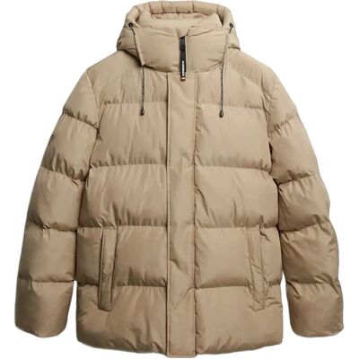 Superdry Hooded 5 Baffle Sports Puffer M WINTER TWIG BEIGE M Superdry Hooded 5 Baffle Sports Puffer M WINTER TWIG BEIGE M