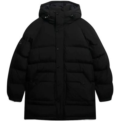 Superdry Xpd Longline Baffle Parka M JET BLACK M Superdry Xpd Longline Baffle Parka M JET BLACK M