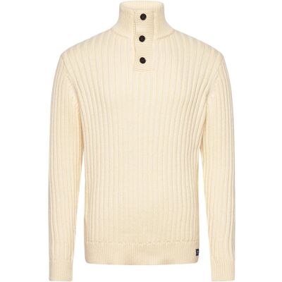 Superdry Vintage Ribbed Henley L ECRU L Superdry Vintage Ribbed Henley L ECRU L